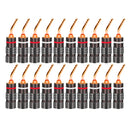 20pcs/10pairs Nakamichi BANANA PLUGS 24K Gold-plated 4MM Banana Connector with Screw Lock For Audio Jack Speaker Plugs Black&Red
