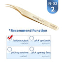 NAGARAKU Eyelash Extension Tweezers Makeup Stainless Steel Non-magnetic Pincet Volume Eyelash Tweezers 3D accurate