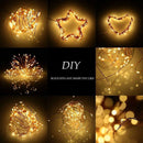 Solar Garden Festoon String Lights Outdoor Waterproof Street Fairy Garland New Year Party Christmas Backyards Decoration Lamp