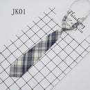 Lazy JK Ties Women Plaid Neck Tie Girls Japanese Style for Jk Uniform Cute Necktie Plaid Uniform School Accessories