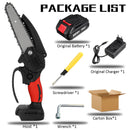 6 Inch 3000W 88VF Mini Electric Chain Saw With 0/1/2PC Battery One-handed Woodworking Cutter Tool For Makita Battery 18V EU Plug