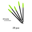 Disposable Eyelash Brush 25/50 Pcs Crystal Eye Brush Diamond Handle Mini Mascara Wands Brush Eyelash Extension Makeup Brush Set