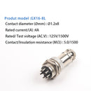 1 Set GX16 Nut TYPE Male & Female Electrical Connector 2/3/4/5/6/7/8/9/10 Pin Circular Aviation Socket Plug Wire Panel Connector