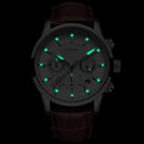 2022 New Mens Watches LIGE Top Brand Leather Chronograph Waterproof Sport Automatic Date Quartz Watch For Men Relogio Masculino