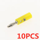 10Pcs/set Male Female J072 4mm Banana Plug Male And Female To Insert Connector Banana Pin DIY Model