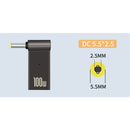 PD 100W Laptop Power Adapter Connector for Asus Dell Lenovo Notebook Dc Plug USB Type-C Female to DC Male Jack Plug Converter