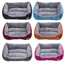 Dog Bed Fleece Pet Winter Warm Mat Kennel Cotton Mat Dog Thicken mattress Puppy Soft Pet cushion Waterproof Bottom Cozy sofa Bed