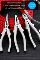 Greenery Multifunctional Universal Diagonal Pliers Needle Nose Pliers Hardware Tools Universal Wire Cutters Electrician