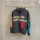 Graffiti Letter Foam Plus Velvet Sweatshirts Men and Women Harajuku Oversized Fleece Hoodie Hip Hop Stranger Things Hooded Hoody