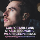 KZ ZSN Pro Wired Earphone 1DD+1BA Hybrid Technology In Ear Headphones HIFI Bass Metal Earplugs Movement Noise Reduction Headset