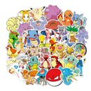 10/50pcs Kawaii Pokemon Anime Stickers Pikachu Stickers Laptop Suitcase Skateboard Guitar Phone Cartoon Stickers Kid Gift Toys
