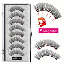 MB Anniversary 5 Magnetic Eyelashes With Tweezers Natural Wispy Faux Cils magnetique Mink Lashes Professional Eye Lashes Set