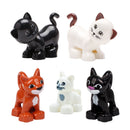 Zoo Animals Series Set Big Size Building Blocks Assemble Accessories Cute Birds Beasts Elephant Tiger Bricks Education Toys Kids