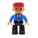 Big Size Action Figures City Princess Policemen Family Building Block Doll Character Accessory Toys Assembly Children Kids Gift