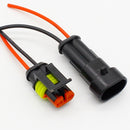 10pcs/lot 2 Pin Way Waterproof Electrical Connector Adapter Plug W/Wire AWG for Car Vehicle Motorcycles