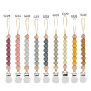 Pacifier Clips Chain Silicone Beads BPA Free DIY Dummy Clip Holder Soother Chains Baby Teething Toys Chew Gifts