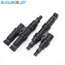 IP67 2 to 1 T Branch PV Connector TUV approved FFM or MMF 100% PP0 2.5mm sq~6.0mm TF0168