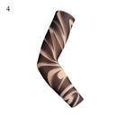 1PC Street Tattoo Arm Sleeves Sun UV Protection Arm Cover Seamless Outdoor Basketball Riding Sunscreen Arm Sleeves For Men Women