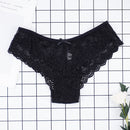 Fashion Sexy Full Lace Panties Transparent Women Briefs Female Hollow Out Low Cut Panty Breathable Bow Wholesale Underwear