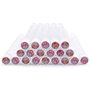 20Pcs Reusable Eyebrow Brush Tube Dust-Proof Eyelash Brush Tube Replaceable Makeup Brushes Mascara with New Eyelash Resin Drill