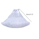 Women Lolita Cosplay Petticoat A-Line Puffy Tutu Skirt Layered Tulle Ballet Dance Pettiskirts Big Bowknot Underskirt