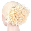 JTVOVO 2022 New Pure Color Milk Silk Pan Flower Hat Muslim Stretch Toe Cap Dubai Arab Women&