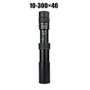 10-300x40 Metal Monocular HD Zoom Telescope Portable Telescope Powerful Binoculars with Tripod&Phone Holder for Camping Travel