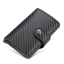 New Men women smart wallet Credit Bank card holder fashion purse Aluminum alloy Business Casual Mini wallet Brand PU Purse