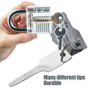 10Pcs/Set Stainless Jiggler And High Quality Keys Dual Sided Car Unlock Lock Open Repair Accessories Auto Replacement Tool Kit