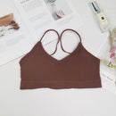 High Elastic Bra Women Gathering Bralette Push Up Bra Summer Anti-light Korean Style Wild Bra Tube Top Sexy No Rims Lingerie