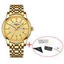 NIBOSI Gold Watch for Men Warterproof Sports Mens Watch Top Brand Luxury Clock Male Business Quartz Wristwatch Relogio Masculino