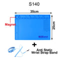Soldering Mat ESD Antistatic Heat Resistant Insulation Work Mat Soldering Station Kit Silicone Repair Pad Maintenance Platform