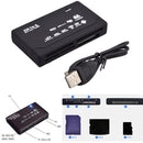 All In One Card Reader USB 2.0 SD Card Reader Adapter Support TF CF SD Mini SD SDHC MMC MS XD