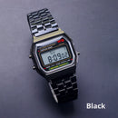 Rose Gold Silver Watches Men Women Electronic Digital Display Retro Style Clock Men&