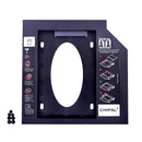 CHIPAL Second 2nd HDD Caddy 9MM 9.5MM 12.7MM SATA 3.0 for 2.5'' SSD Case Hard Disk Drive Adapter for Laptop CD DVD-ROM Optibay