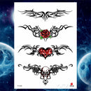 Girls Bracelet Chains Rose Tattoo Stickers Butterfly Body Arm Totem Tattoos Temporary Women Wrist Sexy Black Fake Tatoos