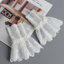 New Fake sleeves autumn winter wild sweater decorative sleeves pleated wrist Pleated organ fake sleeves universal fake cuff