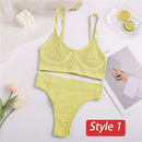 2PC Underwear Set Women Seamless Bra Set Wireless Bra Sexy High Waisted Female Underpants Comfortable Basic Bralette Lingerie