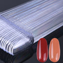 Clear Nature Black False Tips For Nail Art Display Oval Fan Style Nail Swatch Polish Stand Tips Practice Manicure Tools BEA23-2