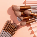 13Pcs Makeup Brushes Tool Cosmetics Powder EyeShadow Foundation Blush Blending Beauty Make Up Set For Women Maquillaje