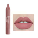 12 Colors Velvet Matte Lipsticks Pencil Waterproof Sexy Lip Lasting Red Stick Cup Tint Non-Stick Lip Long Lasting Moisturizing