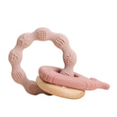 1pc Baby Teether Silicone Bracelet BPA Free Cute Animal Silicone Pendant Wood Ring Teething Rattle for Baby Accessories Toys