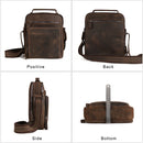 JOYIR New Genuine Leather Men Vintage Handbags Small Flap Men&