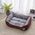 Dog Bed Fleece Pet Winter Warm Mat Kennel Cotton Mat Dog Thicken mattress Puppy Soft Pet cushion Waterproof Bottom Cozy sofa Bed