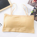 Fashion Women Sling Tube Top Sexy Bra Top Breathable Chest Pad Wearing Underwear Seamless Ice Silk Breast Wrap Lingerie Female