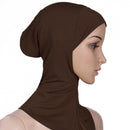 New Fashion Muslim Underscarf Women Veil Hijab Islamic Soft Cotton Solid Color Elastic Comfortable Breathable Casual Turbans