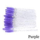 50Pcs Makeup brushes Disposable Crystal Eyebrow brush Diamond Handle Mascara Wand Applicator Eye Lashes Eyelash Extension Tool