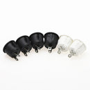6Pcs 20mm Diameter Round Rocker Switches Black Mini Round Black White Red 2 Pin ON-OFF Rocker Switch KCD1-105