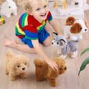 Walking Barking Cute Puppy Pet Dog Toy with Battery Control Halloween Birthday Gift for Boys Girls Kawaii Electronic Plush Toys
