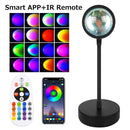 Tuya Smart Sunset Lamp Night Light Sunset Projector Smart Life APP Remote Led Lights Room Decoration Photography Birthday Gift